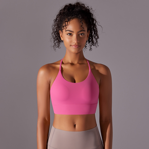 Women's New Nylon Beauty Back Cross Strap Sports Bra Solid Color 180 Grams Breathable Fitness Yoga Running Wear - Product Image 6