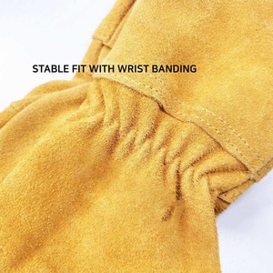 Guantes de Soldadura de Piel de Vacuno de Primera Calidad, Resistentes al Calor y a las Chispas, Duraderos, Flexibles, para Uso General y Bomberos - Product Image 5