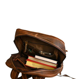 Export Quality Cowhide Leather Hair <b>Backpacks</b> Wholesale OEM Supplier Custom Logo Premium Lightweight Sports Outdoor 30-<b>40L</b> - Product Image 2