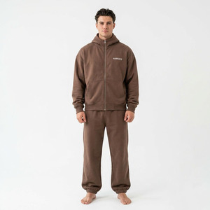 Hawk Eye Sports - Survêtement de sport pour homme personnalisé, en molleton épais, coupe slim, pantalon de survêtement, motif léopard, logo personnalisé, antibactérien - Product Image 1