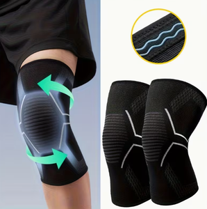Genouillère de compression respirante avec éponge épaisse pour le basketball et le volleyball, unisexe, toutes saisons, à enfiler - Product Image 1