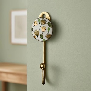 Beads Art Ceramic + Metal Wall Hook <b>Coat</b> <b>Hanger</b> Handmade Luxury Multifunction Eco-Friendly Adjustable Waterproof Vintage Home - Product Image 5
