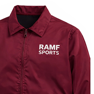 เสื้อโค้ชกีฬาแบบมันเงาสีดำสั่งทำขายส่งสำหรับทุกเพศทุกวัย ไซส์ใหญ่ ระบายอากาศได้ดี พิมพ์ลาย ผ้าฟลีซด้านหน้า เหมาะสำหรับฤดูหนาว - Product Image 5