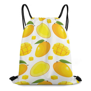 ถุงผ้ารูดเชือกพิมพ์ลายสวยงามแบบกำหนดเอง น้ำหนักเบา ใช้ซ้ำได้ สำหรับใส่เสื้อผ้า - Product Image 1