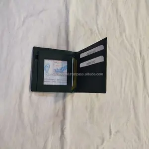 กระเป๋าสตางค์ใบสั้นแบบลำลองสำหรับผู้ชาย,กระเป๋าสตางค์หนังแท้แฟชั่นดีไซน์ใหม่ขายส่งพร้อมระบบป้องกันการโจรกรรมระบบ RFID Blocking - Product Image 1