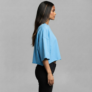 Camiseta de Mujer de Algodón 100% de 220GSM, Cuello Redondo, Manga Corta, Ajuste Regular, Estilo Casual de Verano, con Apliques, Nueva Colección 2026 - Product Image 4