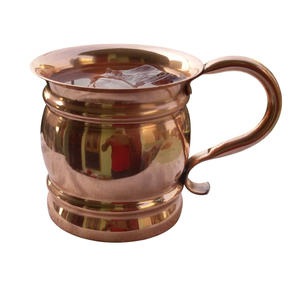 Ensemble de 2 mugs à café vintage en cuivre martelé et poli, faits à la main, en cuivre pur, mug Moscow Mule, mug à eau avec poignée en corde - Product Image 3