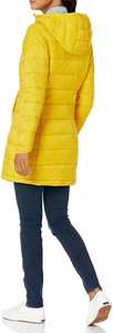 Men Women's Winter Waterproof Breathable Eco-Friendly Hooded Cotton Puffer <b>Jacket</b> Lightweight <b>Packable</b> Coat with puff printing - Product Image 6
