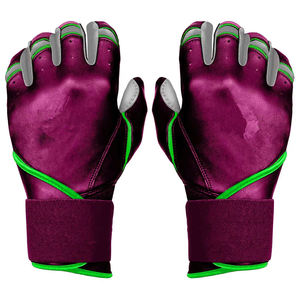 Gants de frappe en cuir violet KATBROS INDUSTRIES, design rembourré, fermeture à boucle, grande taille pour adulte, unisexe, ambidextre - Product Image 6