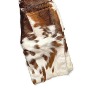 Custom Men's High Street Style Solid Cowhide <b>Leather</b> <b>Shorts</b> Mid Side Pockets Breathable Quick Dry Zipper Fly Premium - Product Image 4