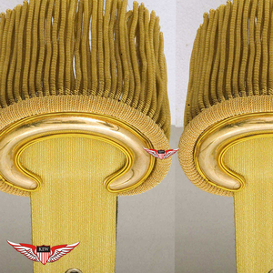 Adornos de bordado con flecos y borlas de hilo de oro para epaulettes de hombro, hilo de mylar, alta calidad y personalización - Product Image 2