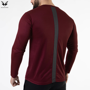 New Arrival Trendy Full Sleeve Shirts For Men, In <b>Maroon</b> With Black Color Streetwear Style Casual Slim Fit Long Sleeve <b>Tops</b> - Product Image 4