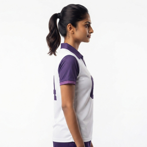 High-Performance Women's Cricket Jersey Breathable Custom Women Cricket Jersey Wholesale Women Short Sleeve Cricket Jersey - Product Image 3