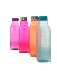 Botella de PP PET Virgen de Alta Calidad Popepenta de 1000 ml, Libre de BPA, Grado Alimenticio, Ecológica, Diseño de Cuerpo Curvo, Funda con Relieve - Product Image 2