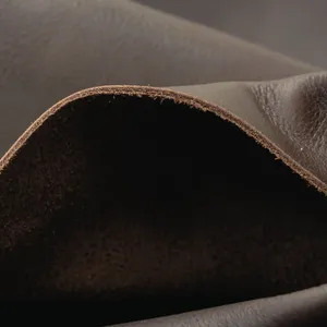 Cuir moulé de qualité supérieure, brun foncé, finition chrome doux, pour chaussures personnalisées, sacs à main, vestes, projets d'artisanat, matériel - Product Image 2