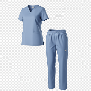 Nouvelle conception de tenues médicales unisexes pour infirmières, uniformes d'hôpital en tissu polyester Dobby, détection des aiguilles, fusion sans couture - Product Image 3