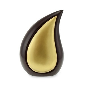 Urne funéraire marron en forme de larme pour cendres humaines adultes, design décoratif durable, urne souvenir en forme de larme pour cendres d'adultes - Vente flash - Product Image 6