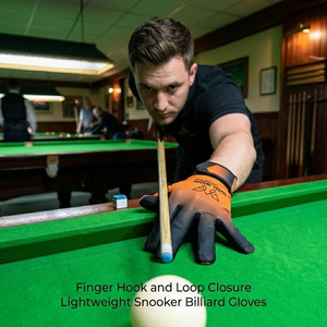 Craie de billard professionnelle en tissu respirant extensible, conception ajustable à trois doigts, pour les tournois de billard - Product Image 6