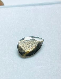 Pierre précieuse naturelle Sunstone effet pluie de météores, taille poire multi-facettes fantaisie, pierre libre 13.50x9.40MM 2.40cts pour la fabrication de bijoux - Product Image 4