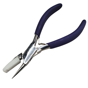 Professional Carbon Steel Jewelry <b>Pliers</b> with Teflon <b>Flat</b> Jaws and Round <b>Nose</b> Wire Wrapping Bending and Forming Tool for Jewelry - Product Image 1