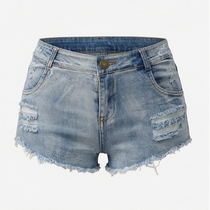 Shorts en jean grande taille pour femmes, couleur personnalisée, streetwear, 100 % coton, mode, demi-pantalon, jeans amples, Y2K - Product Image 1