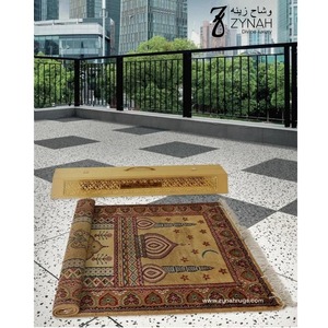 Alfombra de Oración Musulmana Hecha a Mano de Lana Elegante y de Calidad de Exportación, con Acabado de Pelo Suave y Confortable, en Venta - Product Image 5