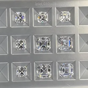 Diamante premium de 1.50 quilates, corte Asscher, certificado IGI, color F, claridad VVS/VS, cultivado en laboratorio, corte brillante excelente, CVD, piedra suelta, joyería al por mayor. - Product Image 6
