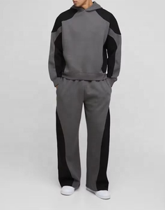 Survêtement de luxe de haute qualité, style lourd, sweat-shirt et pantalon personnalisés, essentiels pour hommes, sweat-shirt à capuche, deux couleurs - Product Image 4