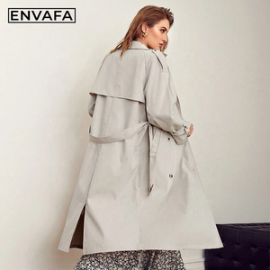 Gabardina Cortavientos Personalizada, Larga, Casual, con Botones, Doble Abotonadura, Impermeable, Transpirable, Ligera y Ecológica, Estilo Safari - Product Image 2