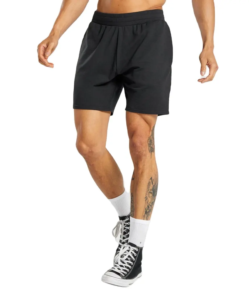 กางเกงกีฬาขาสั้นสำหรับผู้ชาย,กางเกงออกกำลังกายทำจากผ้าไนลอนเอวยางยืดออกแบบได้ตามต้องการ
