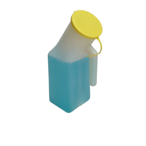 Urinoir portable moderne en plastique avec couvercle jaune et noir pour usage domestique - Product Image 5