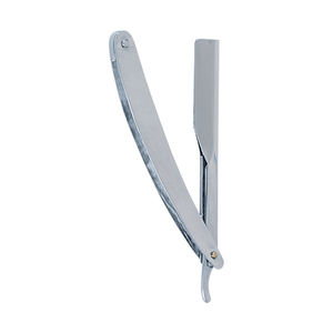Cuchillas de afeitar para barbería de un solo filo, color plateado liso, las más vendidas, de precio razonable, para uso a largo plazo y fáciles de limpiar. - Product Image 1