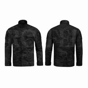 Classic Oversized Custom Camouflage Design Cotton <b>Heavy</b> <b>Duty</b> Jacket <b>Stand</b> Collar Front Pockets Cotton Material Whole Sale Jacket - Product Image 2