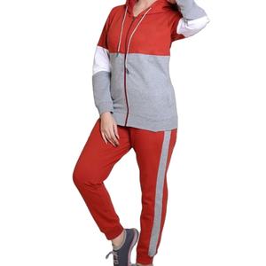 Nouvel ensemble de survêtement deux pièces long pour femme, imprimé personnalisé, coton et polyester, vente en gros - Product Image 2