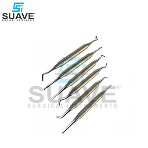 Elevador de raíz de implante periodontal recto curvo, elevador Dental, conjunto de periotomo quirúrgico de SUAVE SURGICAL INSTRUMENTS - Product Image 2