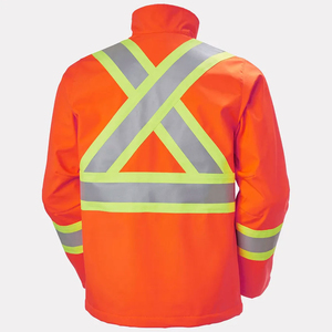 Winter Waterproof <b>Worker</b> Security Clothing <b>Jackets</b> Men Construction Working Reflective Safety <b>Jacket</b> with Silver Stripes - Product Image 3