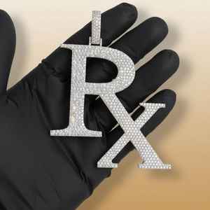 Colgante Vvs Moissanite Totalmente Cubierto de Diamantes, Plata 925, Colgante con Letra HipHop, Letra Inicial del Nombre, Colgante Brillante para Hombres y Mujeres - Product Image 4