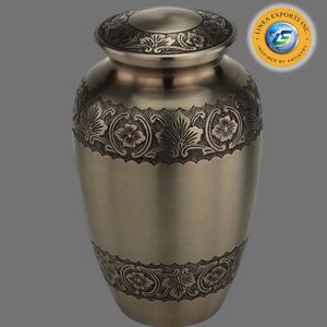 Urna Funeraria Moderna de Metal al por Mayor, Elegante Urna Conmemorativa de Metal Roja - Product Image 6