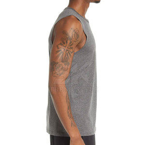 เสื้อยืดแขนกุดผ้าฝ้ายขายดี เสื้อยืดแขนกุดเรียบง่ายขายดี เสื้อยืดแขนกุดเรียบง่ายสไตล์สตรีทแวร์ - Product Image 3