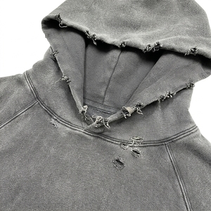 Hoodies courts personnalisés effet vieilli, 100% Coton, Grammage lourd, Coupe oversize, Unisexe, Décontracté, Écologique, Épaules tombantes, Vente en gros - Product Image 4