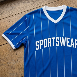 เสื้อฟุตบอลคอวีแบบสปอร์ต เสื้อฝึกซ้อมฟุตบอลแขนสั้นแบบยูนิเซ็กซ์ เสื้อผ้ากีฬา เสื้อฟุตบอลแบบแห้งเร็ว - Product Image 4