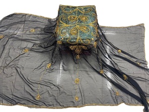 Hiyab para Mujeres Musulmanas, Dupatta de Chifón Bordado con Piedras, Bufanda Garbasar Floral Sólida, Accesorio para Uso Diario en Invierno, Transpirable y Cálido - Product Image 5