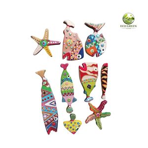 Vietnam Handmade Wooden Keychain Colorful Animal <b>Key</b> <b>Ring</b> Custom Branding Factory Direct Export Supplier - Product Image 1