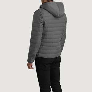 Wholesale Customized Winter Puffer Jacket for Men Quick Dry Windproof Reversible Nylon Shell with Pockets - Product Image 2