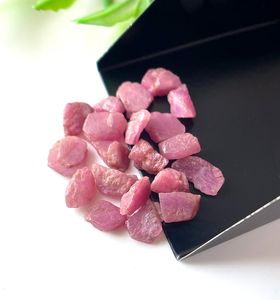 Natural Ruby Rough Gemstone Pink Red Corundum <b>Crystal</b> July Birthstone <b>Raw</b> Stone For Jewelry Making Wholesale Bulk - Product Image 5