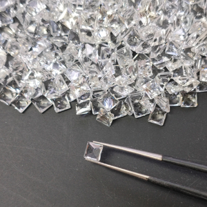 Topacio Blanco Natural de 4MM, Corte Princesa Cuadrado, Gemas Sueltas de la Mejor Calidad para Joyería - Product Image 4