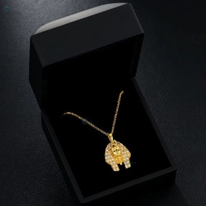 Iced Out Moissanite <b>Elephant</b> Pendant 925 Silver Gold Plated Hip Hop Charms Everyday Wear Custom Animal Theme Pendant Custom - Product Image 1