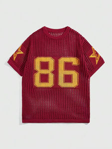 Camiseta de Alta Calidad de Poliéster/Algodón, Cuello Redondo, Corte Regular para Hombre, Estampado por Sublimación, Secado Rápido, Estilo Hip Hop - Product Image 4