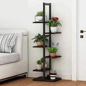 Urban Metal Plant <b>Pot</b> <b>Stand</b> Reliable Botanical Holder Crafted for Decorative Terrace Styling and Indoor Plant Organization - Product Image 6