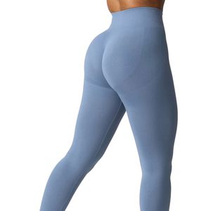 Wholesale Custom Women Soft Stretch Yoga <b>Leggings</b> OEM ODM High Waist Slim Fit Fitness Pants <b>Seamless</b> Activewear Manufacturer - Product Image 1